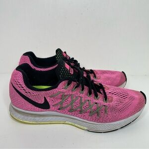 Nike Zoom Pegasus Pink and Black Athletic Shoes Lightweight Performance